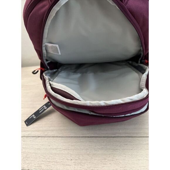 The North Face Surge Laptop Backpack Boysenberry/Fiery Red 31L Large NEW - Picture 9 of 16